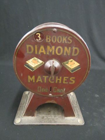 Appraisal: Diamond Match Dispenser all original books for One Cent tall