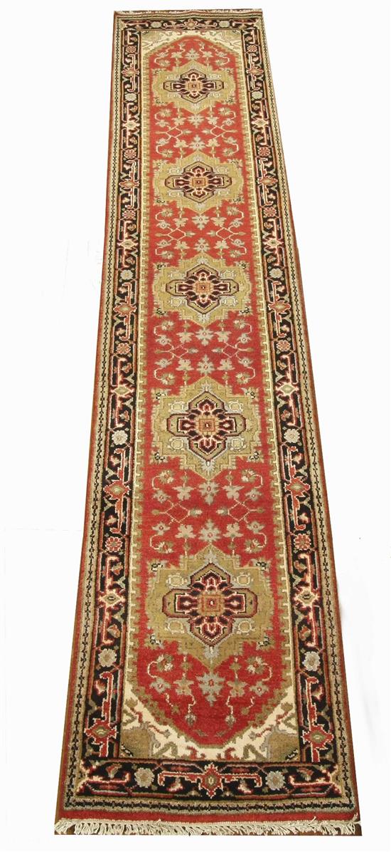 Appraisal: Lot Property of Various Owners Kashmir Serapi Rug Contemporary Red