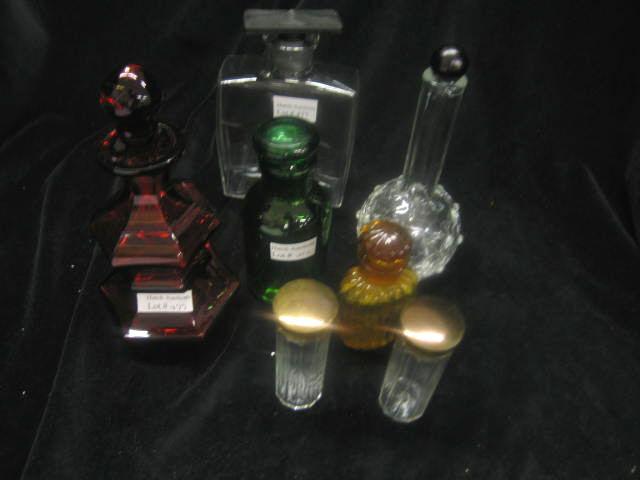 Appraisal: Perfume Cologne Bottles includes ruby bohemian more