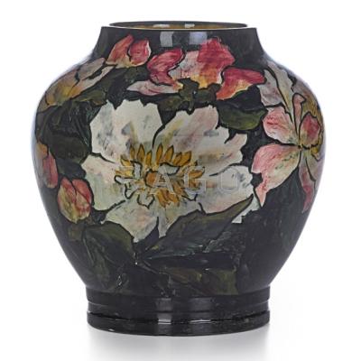 Appraisal: JOHN BENNETT Vase painted with magnolia blossoms West Orange NJ