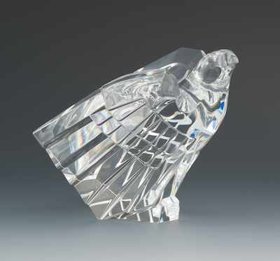 Appraisal: A Steuben Glass American Eagle Ornamental Designed by Donald Pollard