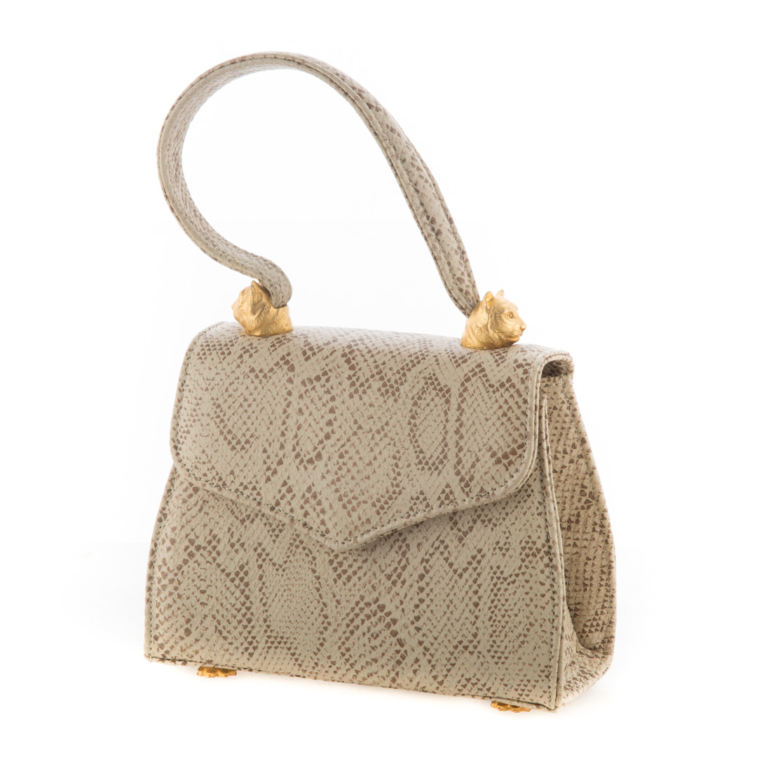 Appraisal: Lady's python skin style handbag