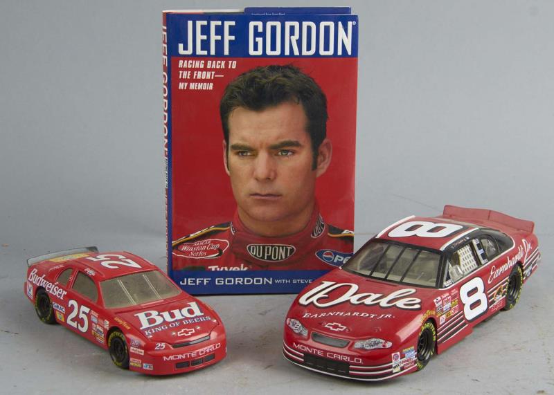 Appraisal: Lot Of Nascar Toy Cars And Book Including - Budweiser