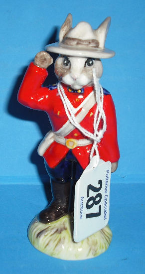 Appraisal: Royal Doulton Bunnykins Figure Mountie DB limited edition f boxed