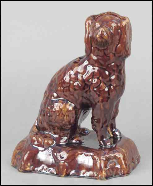 Appraisal: BENNINGTON POTTERY STYLE DOG H '' W '' D ''