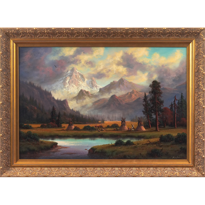 Appraisal: Heinie Hartwig American b Glacier National Park Encampment c oil