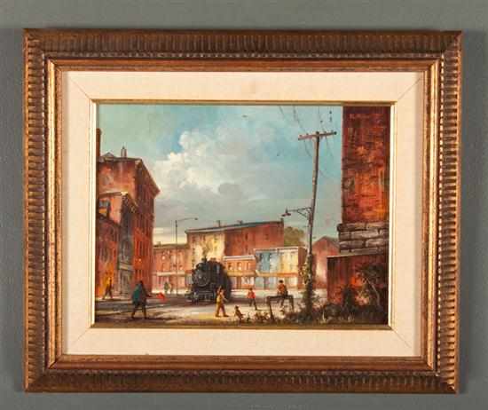 Appraisal: Melvin Miller American - Near Mt Clare Station oil on