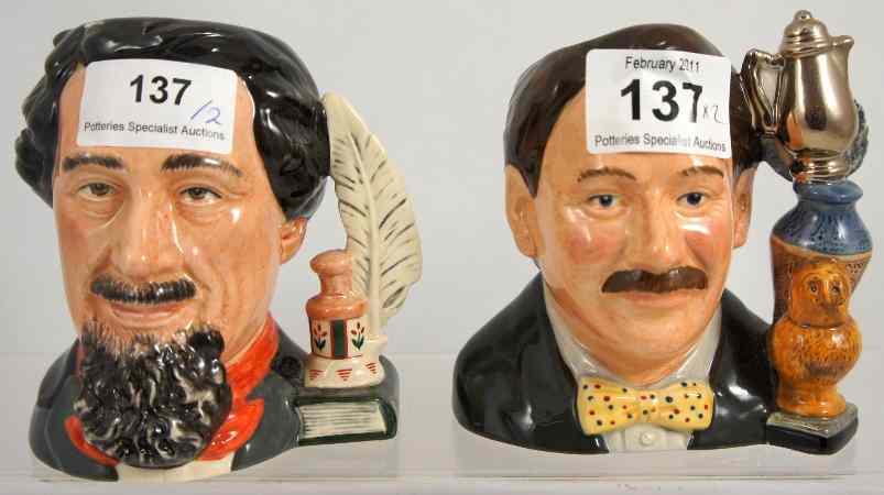 Appraisal: Royal Doulton Character Jugs Charles Dickens D with certificate and