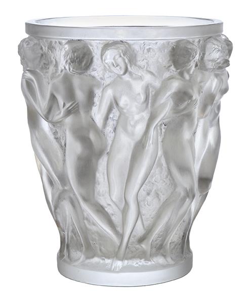 Appraisal: A RENE LALIQUE BACCHANTES PATTERN GLASS VASEMODEL INTRODUCED