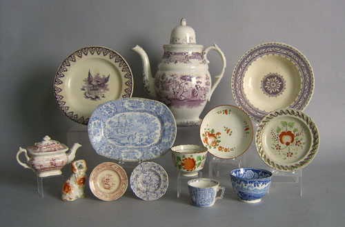 Appraisal: Ironstone Staffordshire and pearlware th c