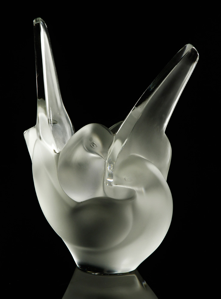 Appraisal: - Lalique Sylvie Vase Lalique Sylvie vase molded and frosted