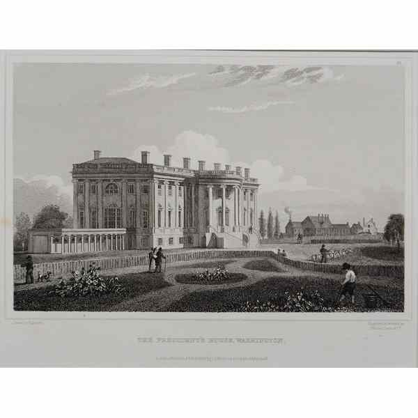 Appraisal: The President's House Washington Etching etching on paper titled The