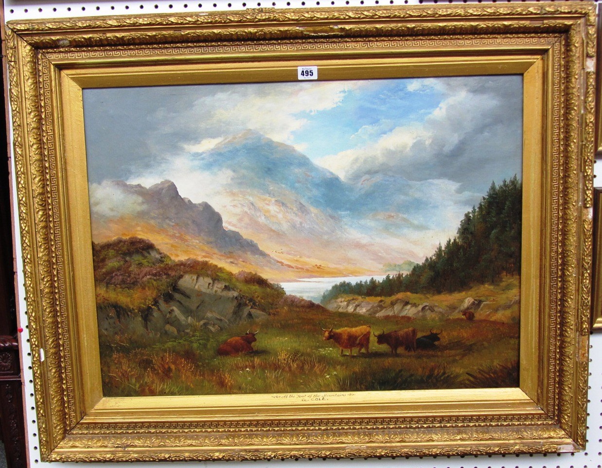 Appraisal: Follower of George Cole Foot of the Mountains oil on