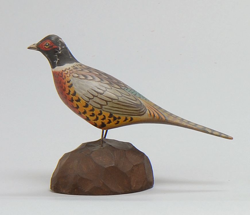 Appraisal: MINIATURE RINGNECK PHEASANT DRAKE By Crowell of East Harwich Massachusetts