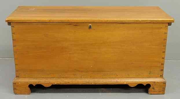 Appraisal: Pennsylvania poplar blanket chest c with dovetailed construction h x