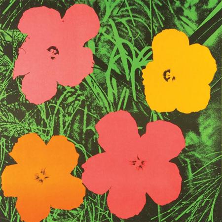 Appraisal: Andy Warhol FLOWERS Color offset lithograph Estimate -