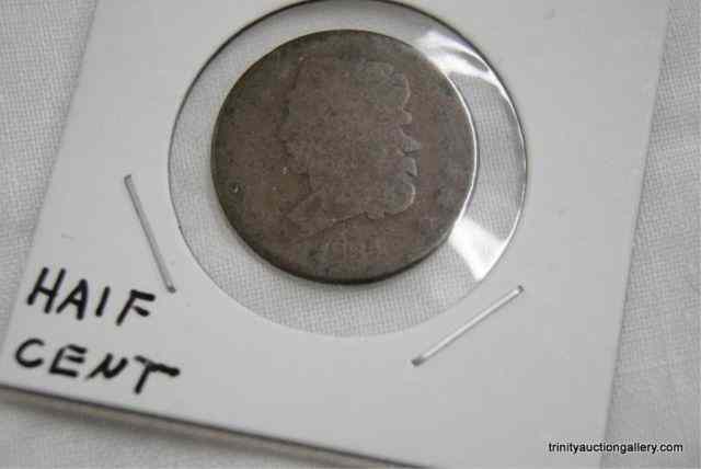 Appraisal: US Capped Bust Half Cent CoinNearly year old coin from