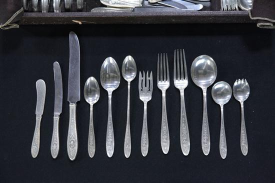 Appraisal: SET OF STERLING SILVER FLATWARE International Wedgwood pattern service for