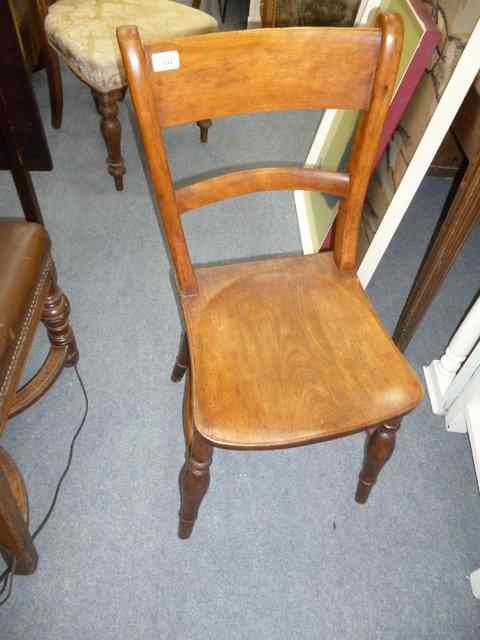 Appraisal: A SET OF EIGHT ASH AND ELM OXFORD PATTERN CHAIRS