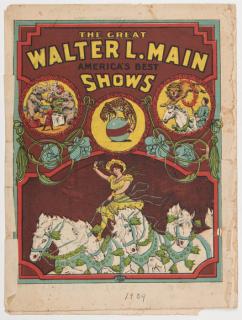 Appraisal: The Great Walter L Main Shows Courier Circa Advertising the