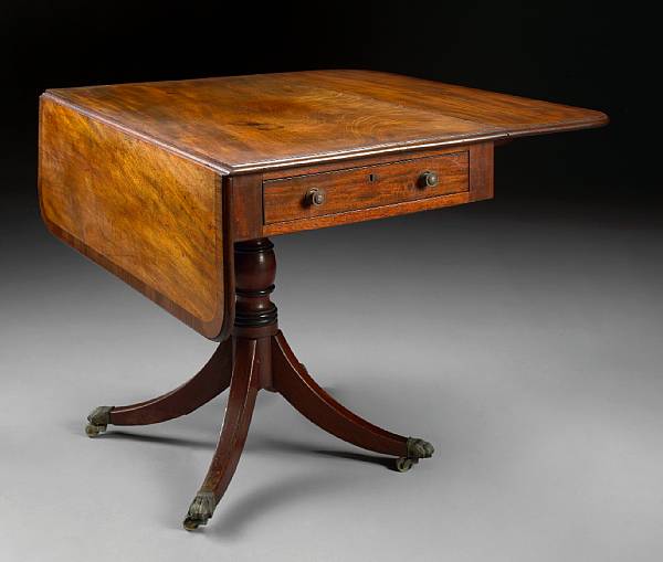 Appraisal: A Regency rosewood crossbanded mahogany breakfast table first quarter th