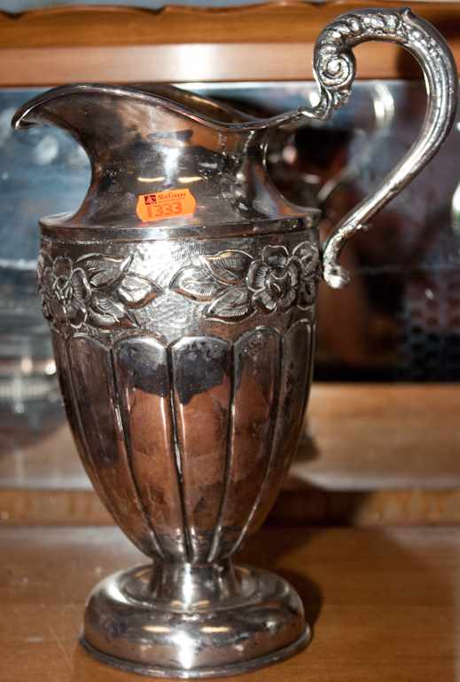 Appraisal: Silver-plated water pitcher Estimate - All items sold as is