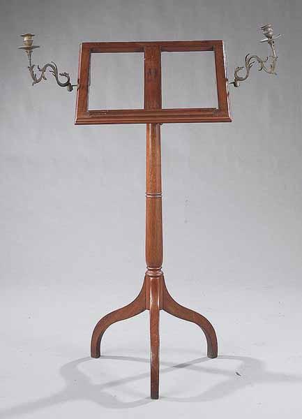 Appraisal: An Antique George III-Style Mahogany Music Stand early-to-mid- th c