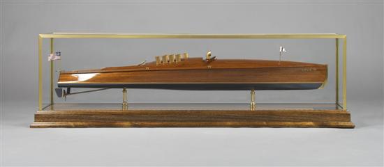 Appraisal: A Model of a Ship The Dixie Speedboat Length of