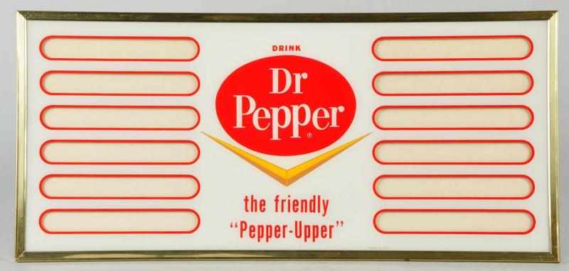 Appraisal: Lot of Dr Pepper Items Description Includes a paper sign