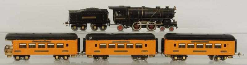 Appraisal: Ives O-Gauge Passenger Train Set Description American Pre-war Includes no