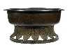 Appraisal: A CHINESE BRONZE JARDINIERE the shallow bowl with everted lip