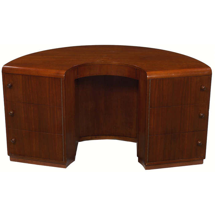 Appraisal: Edward Wormley desk curved form