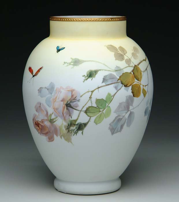 Appraisal: EXTREMELY RARE SMITH BROS PRESENTATION VASE A large and unusual