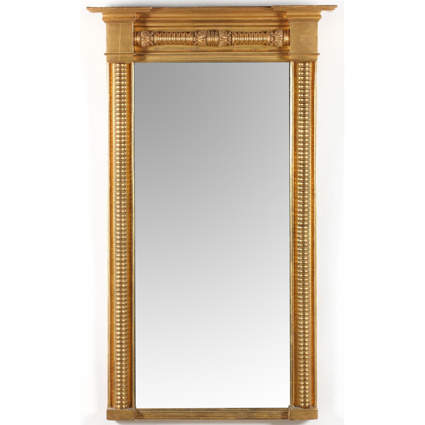 Appraisal: American Late Classical Pier Mirror circa s nice projecting molded