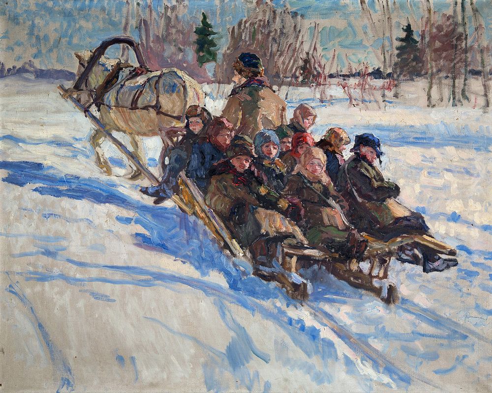 Appraisal: NIKOLAI BOGDANOV-BELSKY RUSSIAN - NIKOLAI BOGDANOV-BELSKY RUSSIAN - To School