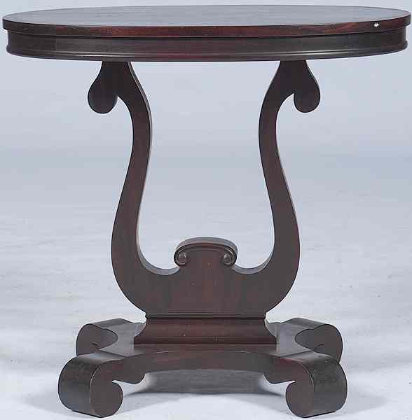 Appraisal: Late Classical Table American a late classical table in mahogany