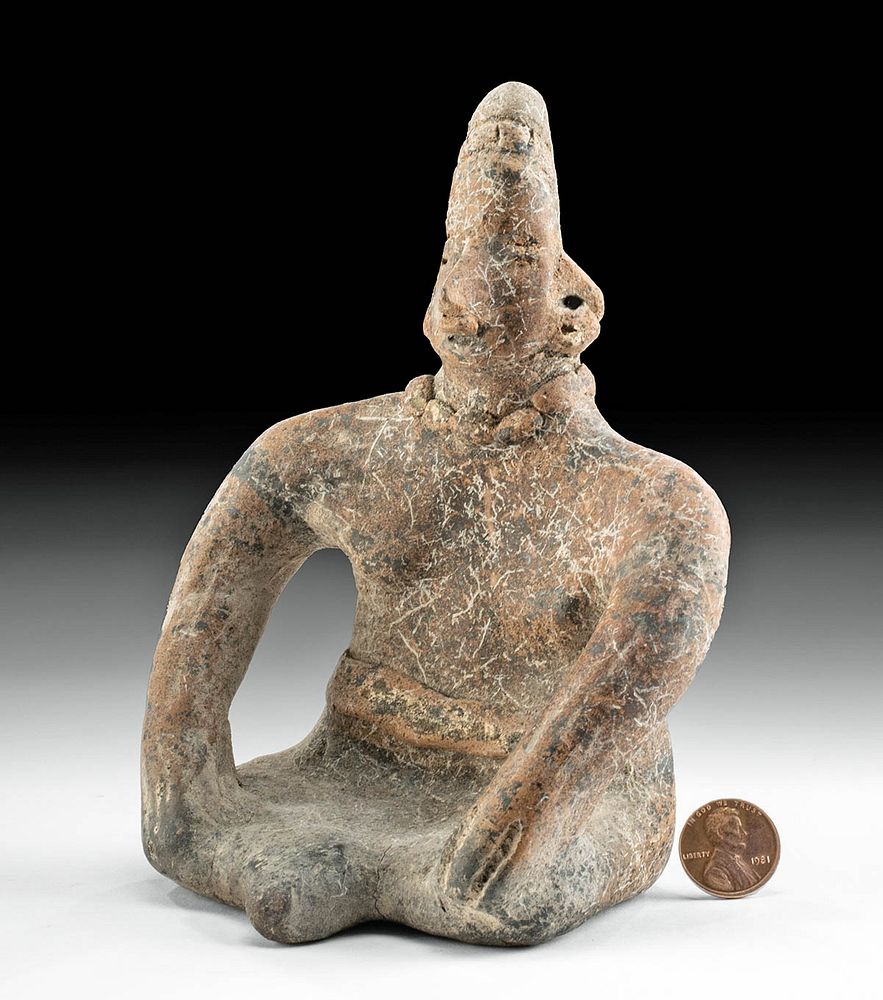 Appraisal: Colima Pottery Seated Figure Originally Listed At Pre-Columbian West Mexico