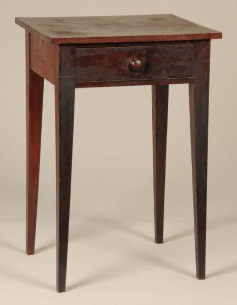 Appraisal: Loudoun County Virginia One-Drawer Stand Description Circa Original finish cherry