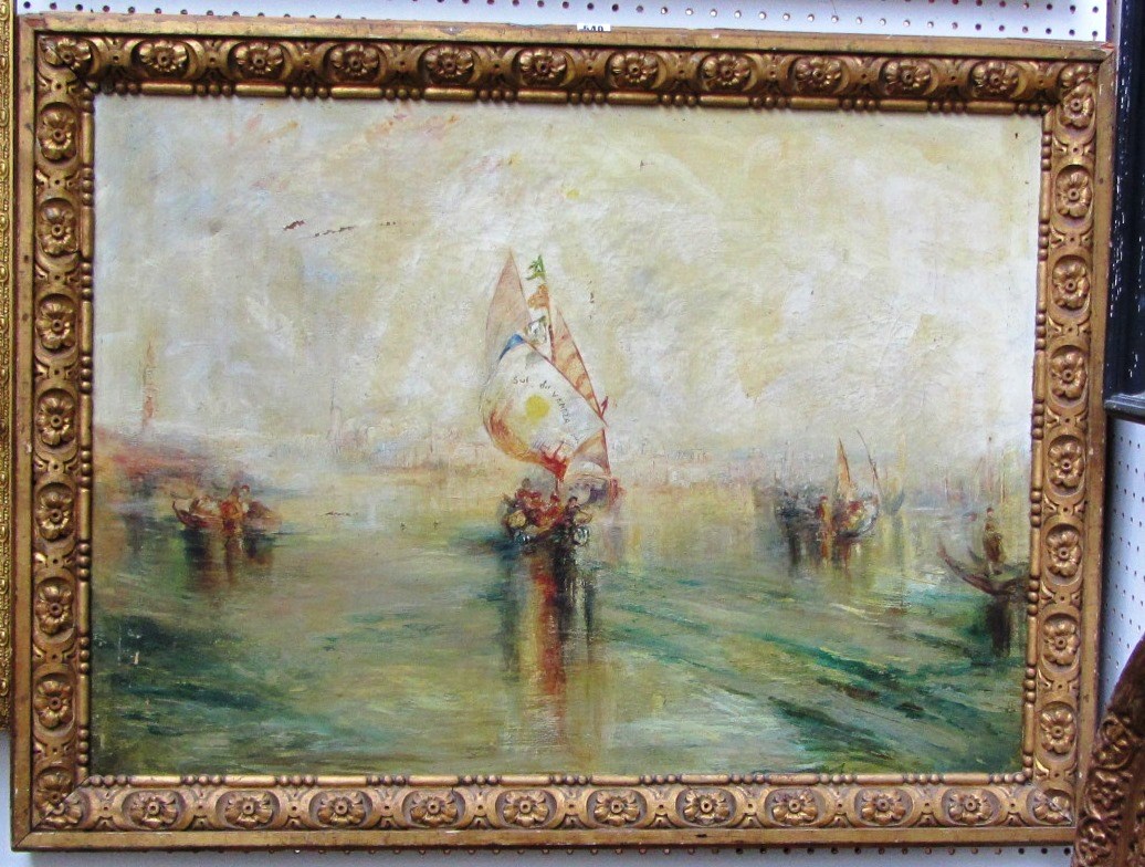 Appraisal: Manner of Joseph Mallord William Turner Venice oil on canvas