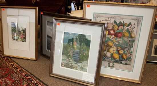 Appraisal: Four assorted framed prints Estimate - No condition report supplied