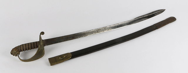 Appraisal: A WILLIAM IV BRITISH EAST INDIA COMPANY NAVAL FIGHTING SWORD