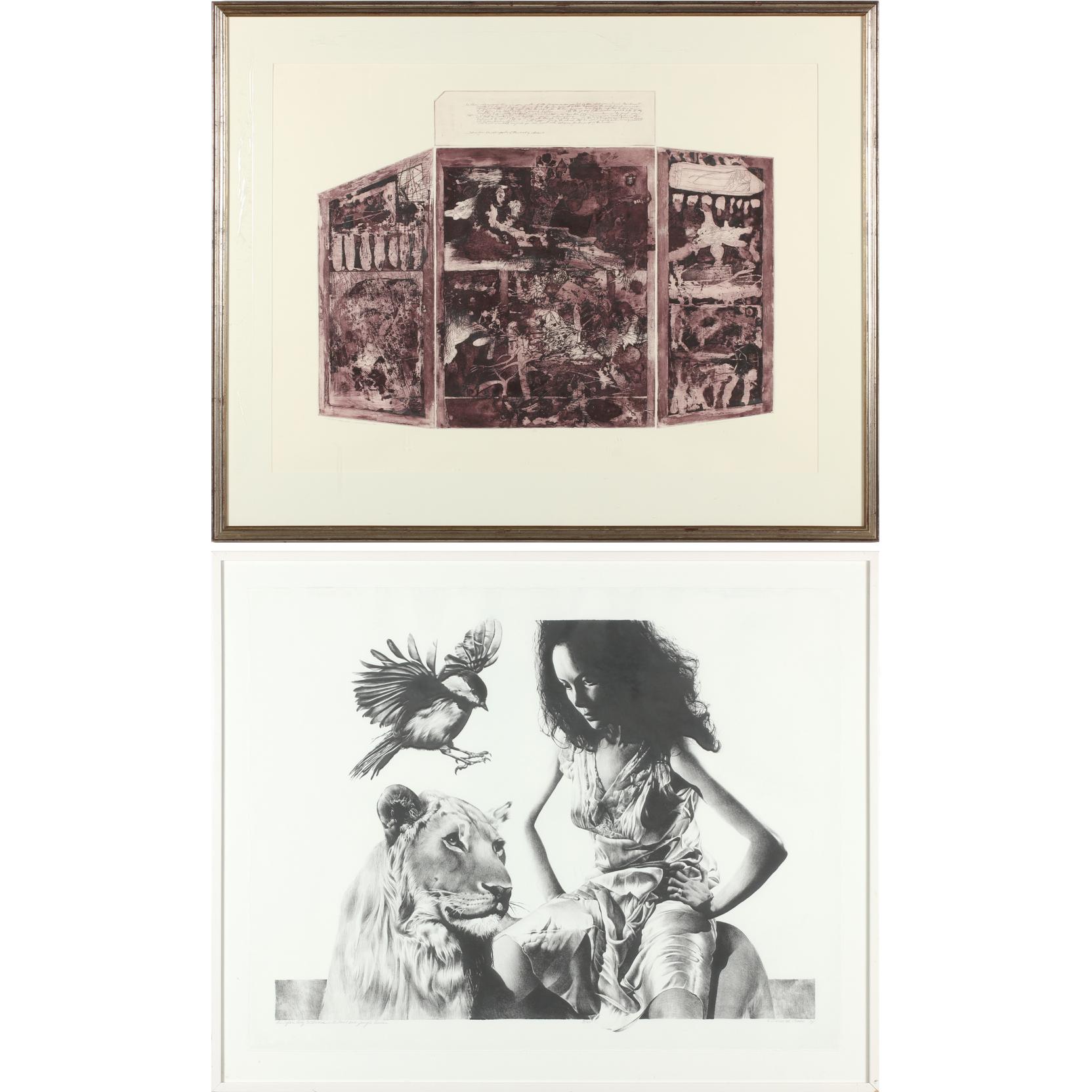 Appraisal: Two Etchings by UNC-Asheville Professors the first by Tony Bradley