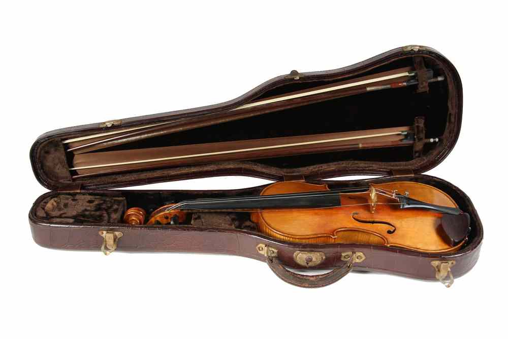 Appraisal: VIOLIN BOWS IN CASE - Violin by Father Ulric E