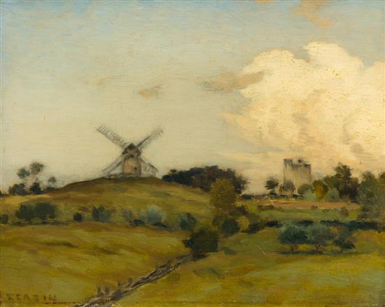 Appraisal: Sale Lot Jean-Charles Cazin French - The Mill oil on