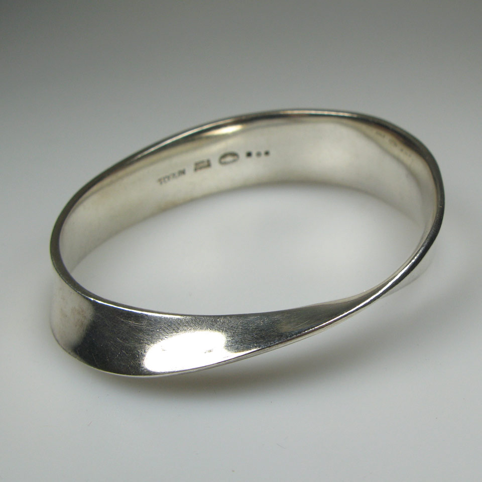 Appraisal: Georg Jensen Danish Sterling Silver Bangle post Designer Torun B