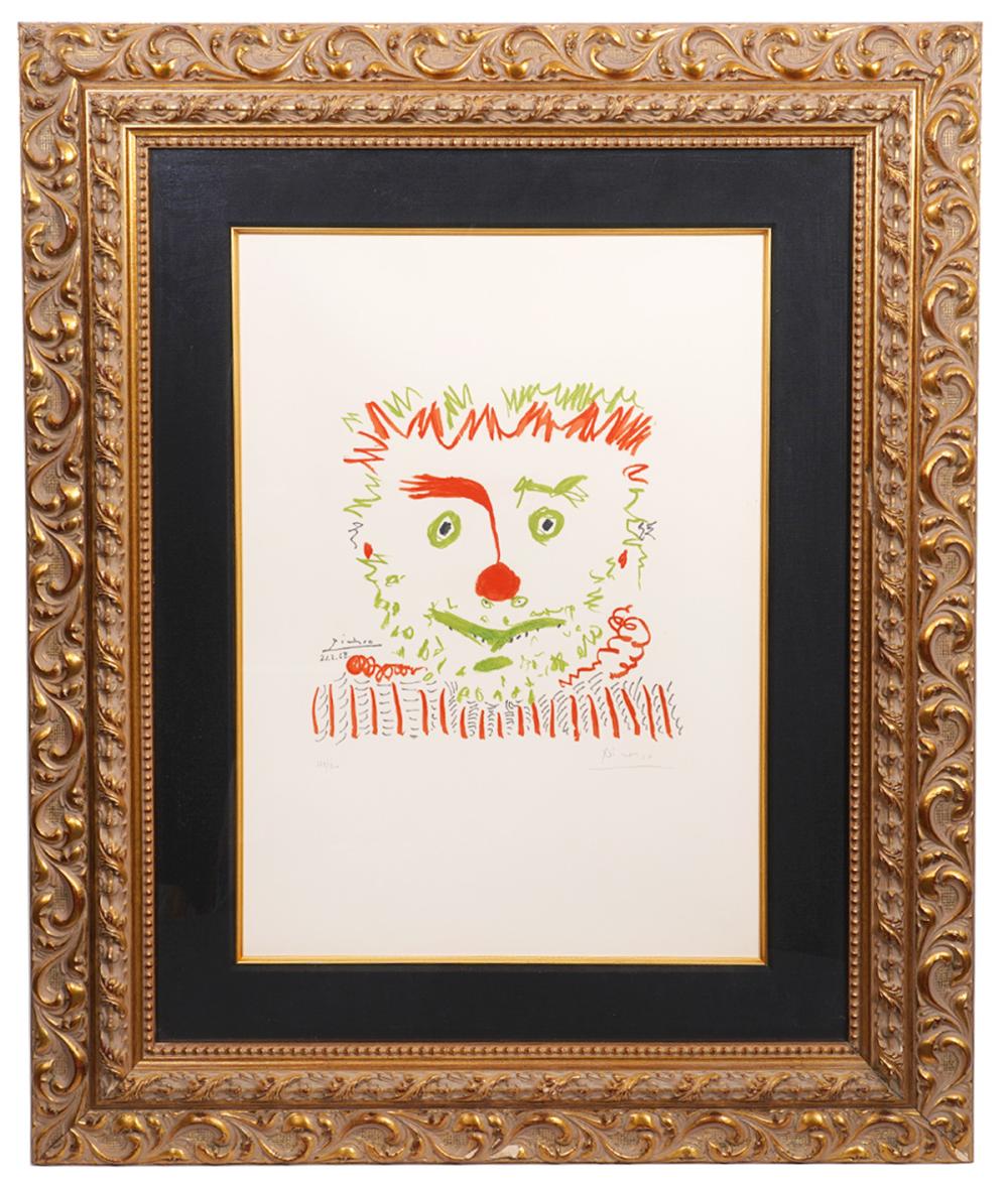 Appraisal: AFTER PABLO PICASSO 'LE CLOWN' LITHOGRAPHPablo Picasso Spain - 'Le