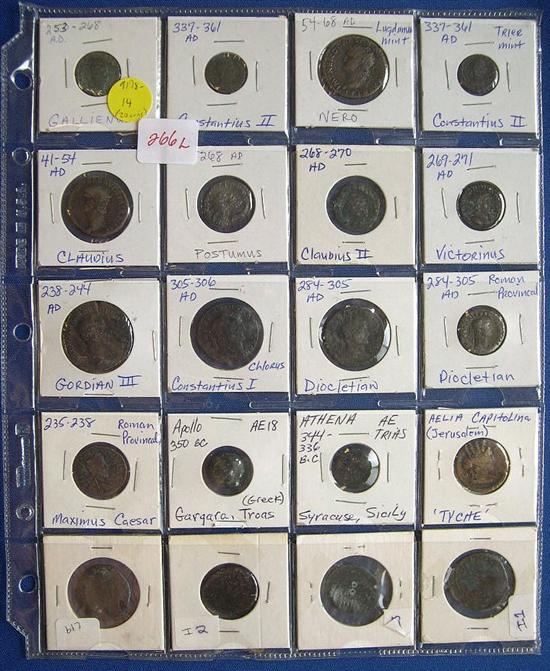 Appraisal: Ancient coins including lot of coins ranging from fair to