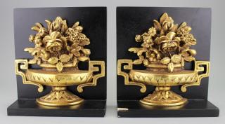 Appraisal: Set of Flower Urn Form Bookends Set of Flower Urn