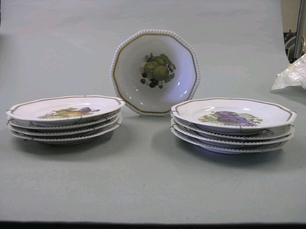 Appraisal: A Rosenthal porcelain fruit set consisting of eight plates and