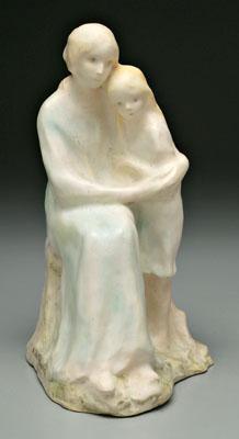 Appraisal: Figural group Agnes De Frumerie - seated mother with arms